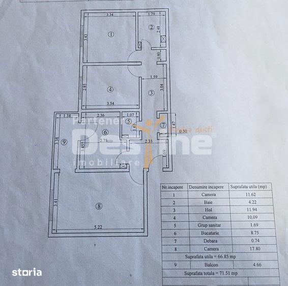 Apartament 3CD 72mp, etaj intermediar, Nicolina, 2 bai + balcon - 6