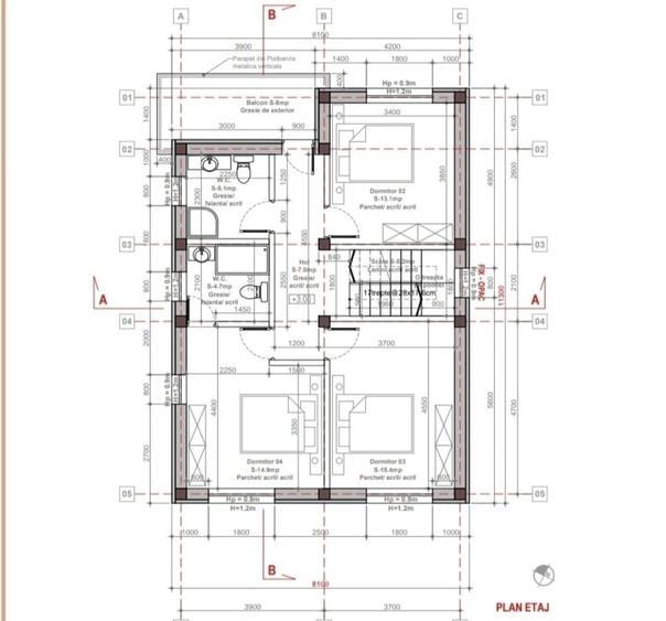 Casă cu 4 camere cu Teren 524 Mp în Copăceni