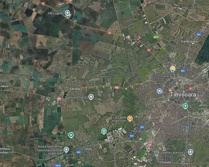 Casa neterminata langa Timisoara, Sacalaz, central, asfalt, utilitati, 1015 mp, FS=15,38mp. Com=0% - 13