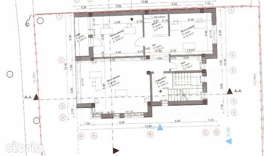 Spatiu de birou, 100 mp, zona Platinia - 1
