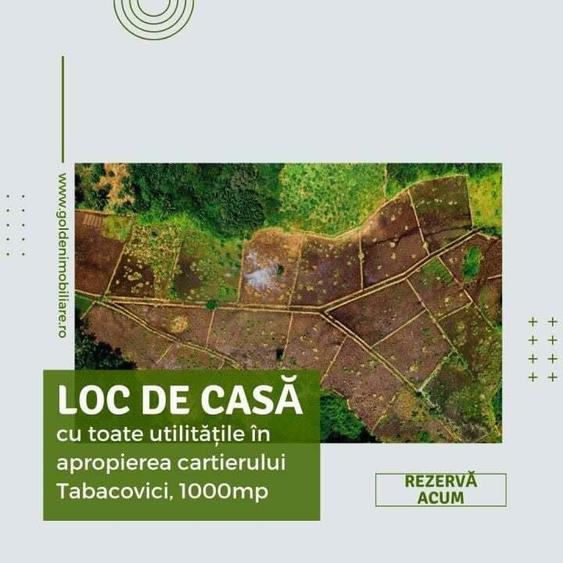 Terenul potrivit pentru viitoarea ta casa-1000mp, langa cartierul Tabacovici - 1