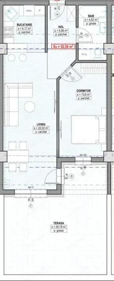 Apartament 2 camere, 58 mp, cu terasa de 68 mp, plata la dezvoltator, Suceava - 6