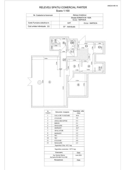 Spatiu Comercial de inchiriat Jud. CLUJ Str. DONATH Nr. 100A Pret negociabil - 3