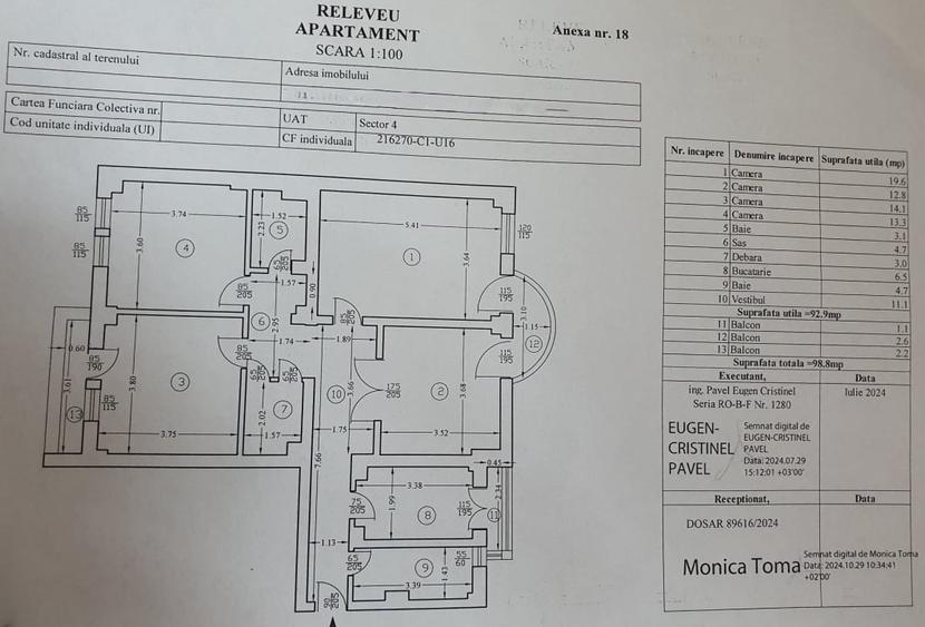 VANZARE APARTAMENT 4 CAMERE UNIRII – FANTANI - 39