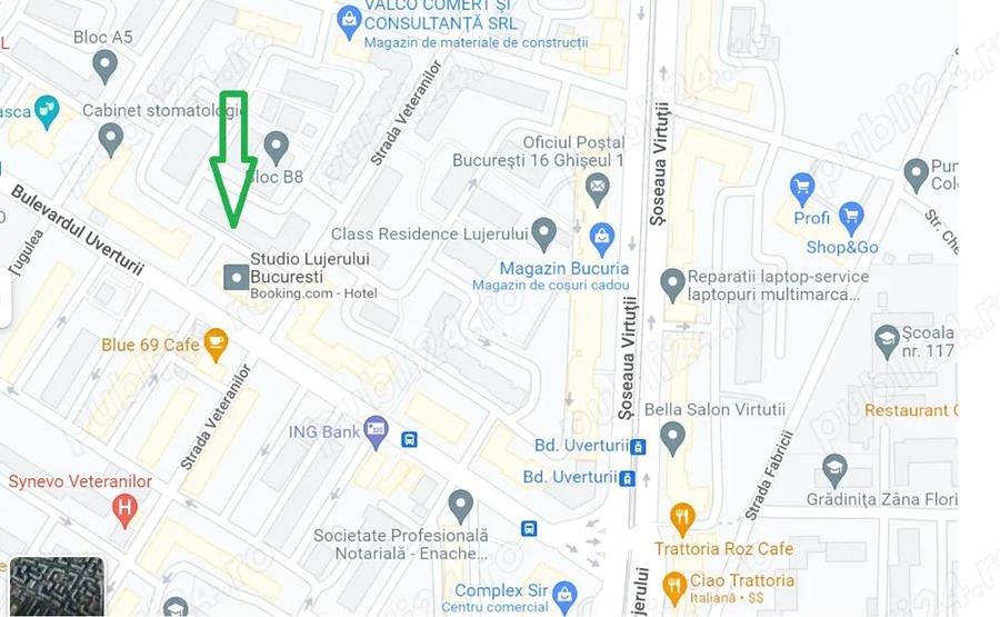 Garsoniera Orsova Veteranilor 40 m2, et 3 4, bloc 1990. - 2