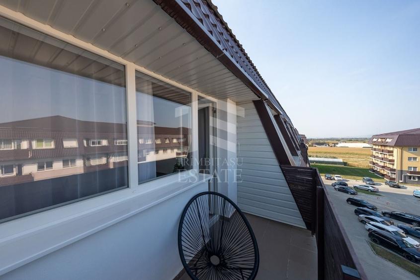 Apartament cu 2 camere decomandat, mobilat în Sânpetru