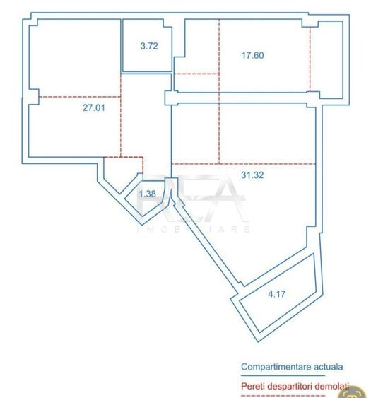 Apartament cu 4 camere decomandat în Turda