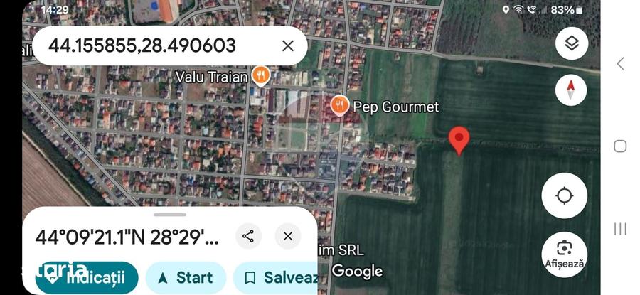 Teren de 1000 mp, în Central