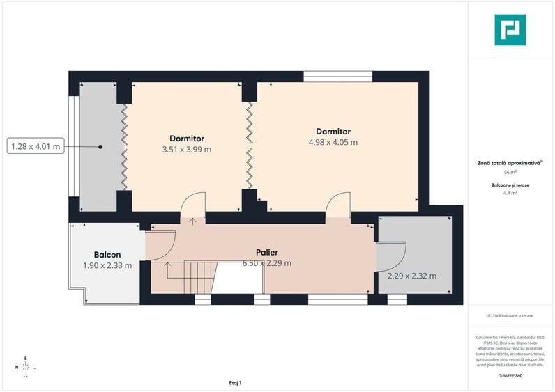 Casă cu 4 camere cu Teren 1368 Mp în Central