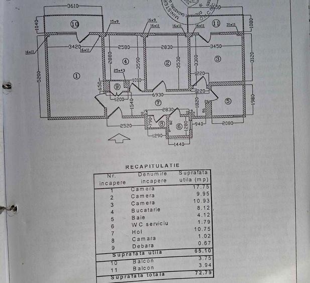 Apartament 3 camere de inchiriat | Soseaua Dobroesti, sector 2 | 65 mp utili | 650 negociabil - 8