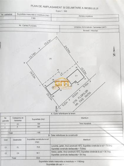 Casa cu 1180mp teren in comuna Bunesti - 3