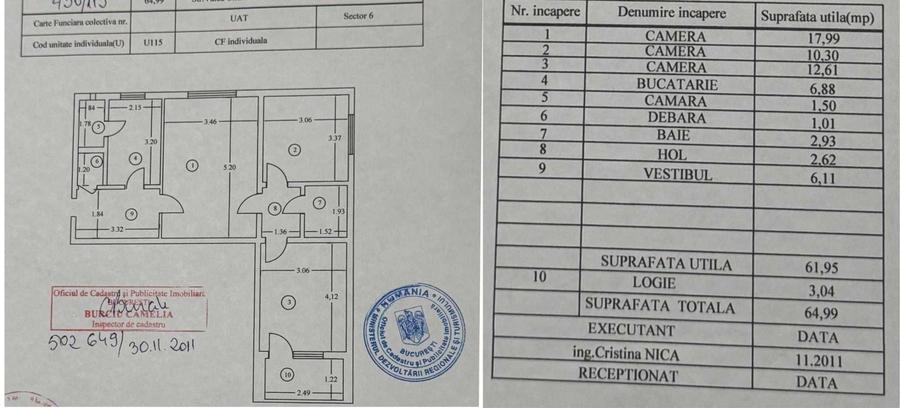 Proprietar vand Apartament 3 camere Dr Taberei - Metrou Valea Ialomitei - 23