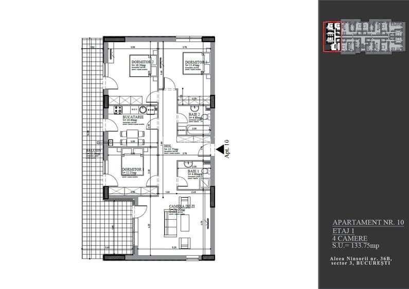 Apartamente 4 camere, Trapezului, P+2, Bloc NOU 2026!
