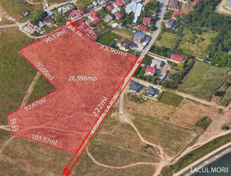 Lacul Morii , unic proprietar , intravilan , deschidere generoasa , utilitati . - 3
