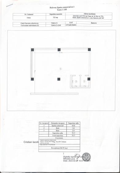 Vanzare spatiu comercial 75 mp2 Visan, cu chirias. Investitie Imobiliara - 1
