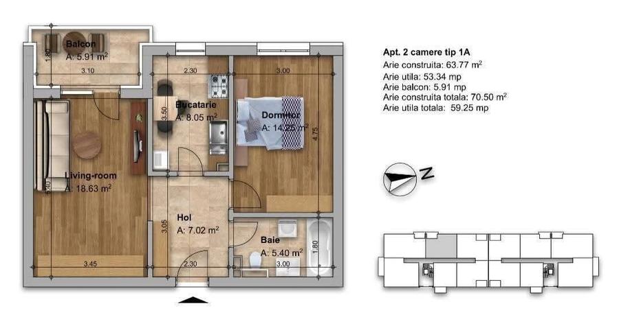 Apartament 2 Camere Regnum Residence Dobroesti Fundeni - 7