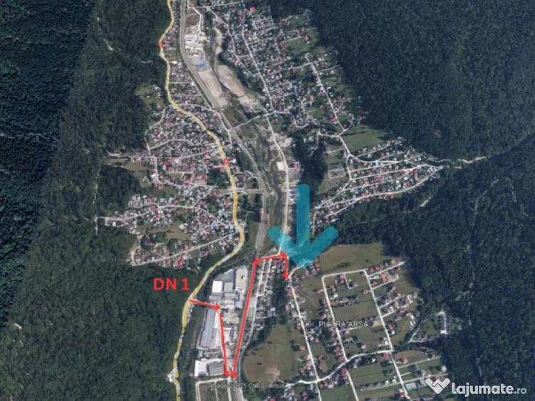 Teren 1407 mp Poiana Tapului. Vedere Bucegi .Tripla Deschide - 6