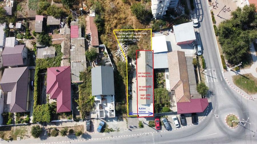 Casa de Chirpic pentru locuit sau Spatiu Comercial 95 mp utili / 131 mp construiti si curte 293 mp, com Lumina, str Mare 169 vis a vis de primarie - 8