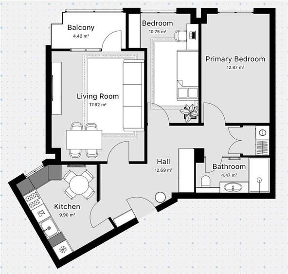 Apartament 3 camere Zimbru - Tigarete - 21