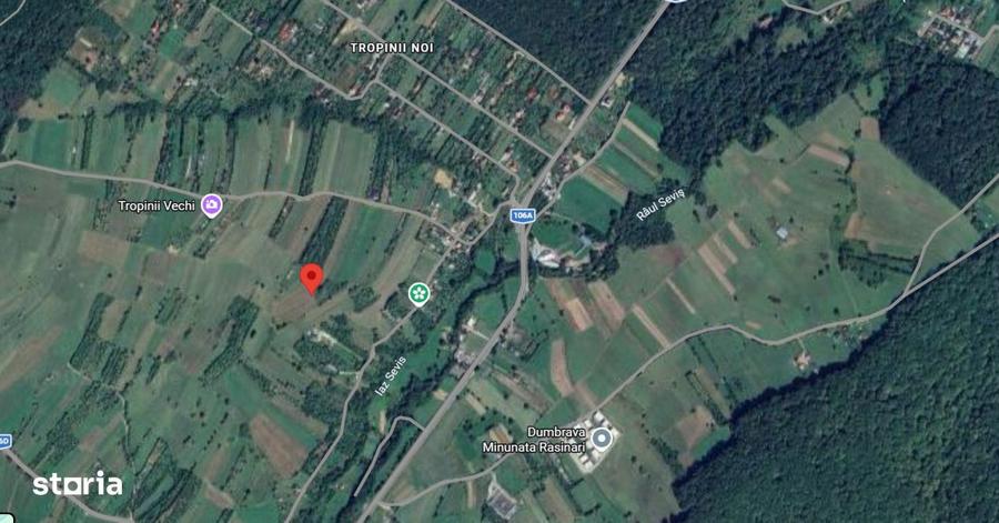 Teren intravilan 6.600 mp Tropinii Noi Rasinari 70 /mp PRIVE - 1