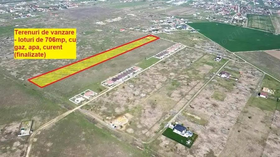 Terenuri de vanzare Mosnita, cu utilitati - 70 euro/mp+TVA - 1