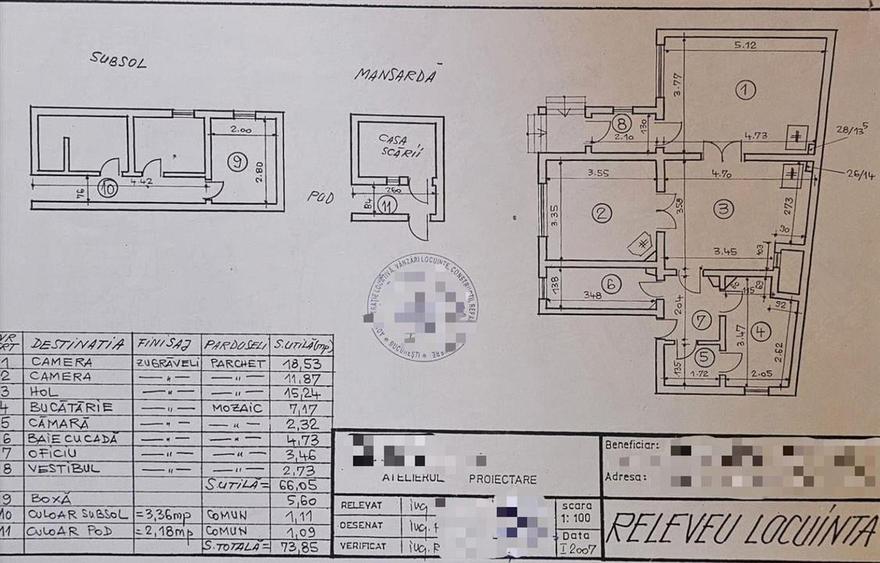 Apartament 3 camere in vila | renovat 2024 | mobilat modern | centrala proprie | - 17