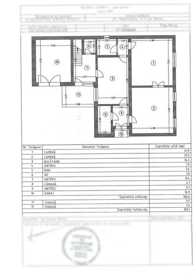 Casă cu 3 camere cu Teren 436 Mp în Semicentral