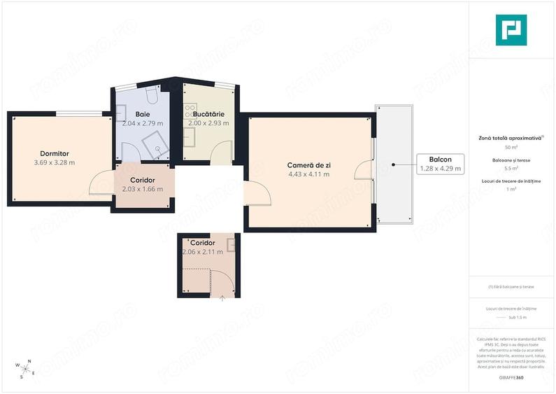 Apartament cu 2 camere decomandat în Giroc