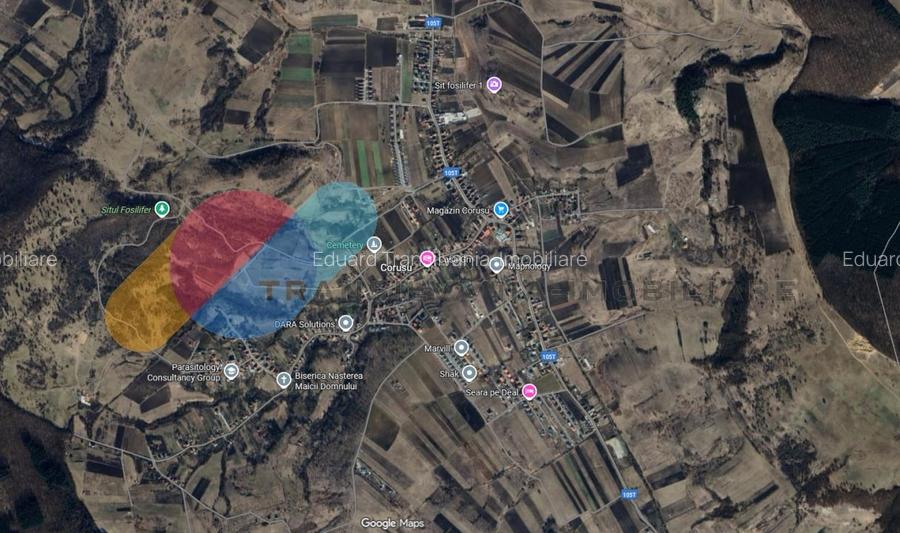 Teren generos 4.400 mp, pozitie excelenta si utilitati in apropiere - Corusu