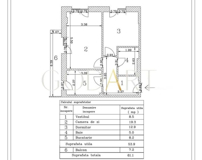 OPORTUNITATE | DOUA CAMERE | BLOC 2025 | LOC DE PARCARE - 3