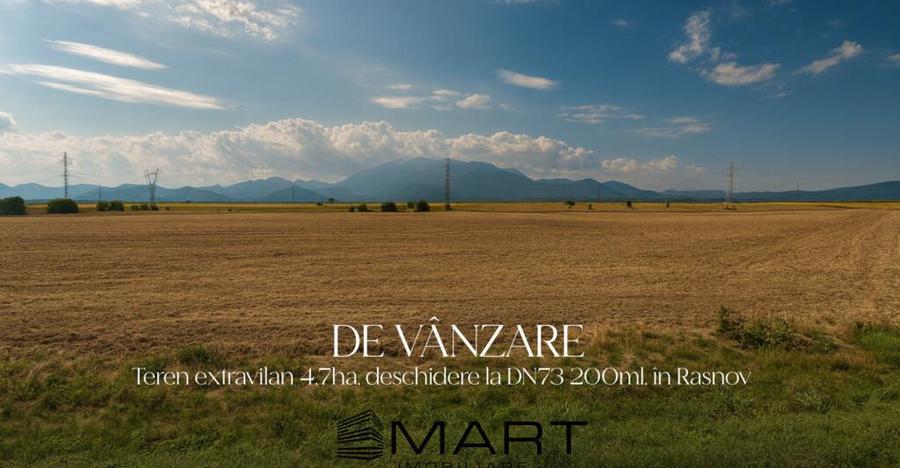 Teren 4,7ha, deschidere 200ml, Rasnov la DN73 - 3