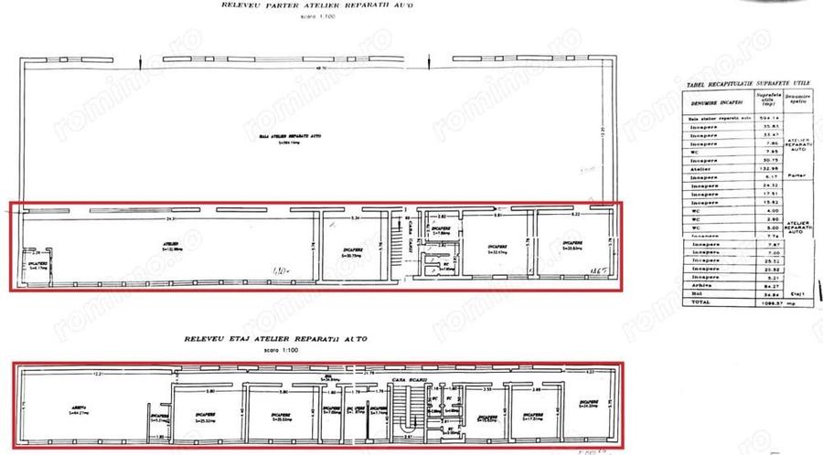 Spatii de inchiriat - Su:500mp - St:3000mp - Platforma betonata 1700mp - 1