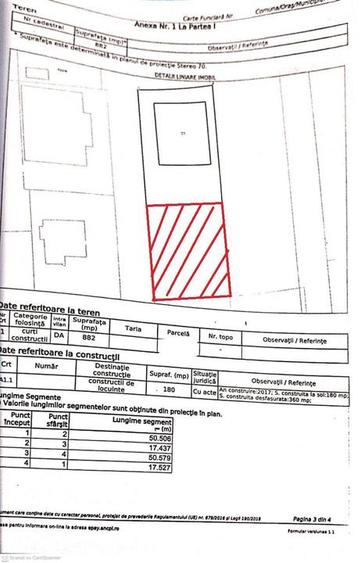 Teren intravilan 400 mp, deschidere 24 m Cartier Rezidential - 1