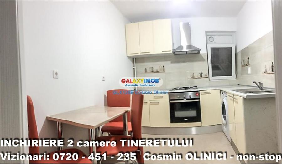 Inchiriere apartament 2 camere Tineretului vedere parc mobilat - 6
