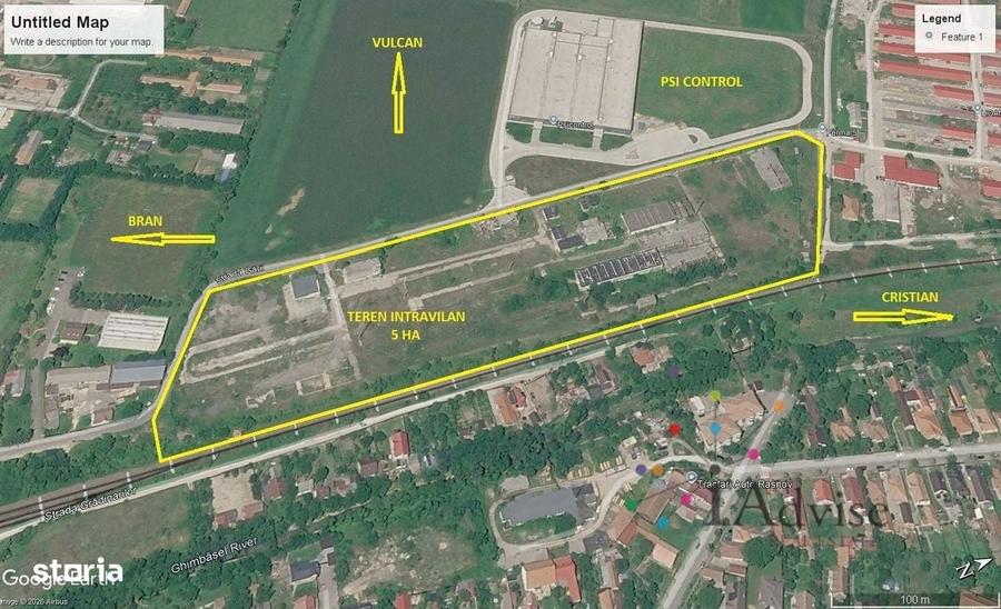 Teren intravilan industrial de vanzare in Rasnov, acces direct la cale - 2