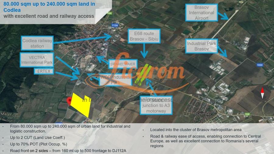 Teren Construcții intravilan de 240000 mp, în Exterior Est
