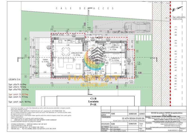 Casă individuală cu 5 camere cu Canalizare în Central