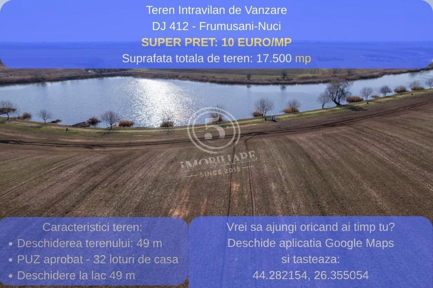 Teren Construcții intravilan de 17500 mp, în Frumușani