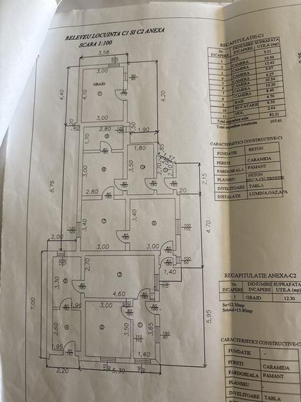 Casă cu 4 camere în Tătărani