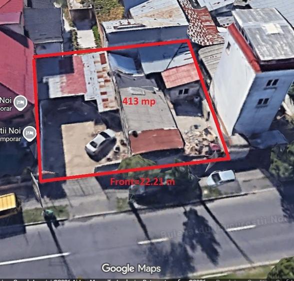 Teren Construcții intravilan de 413 mp, în Bucureștii Noi