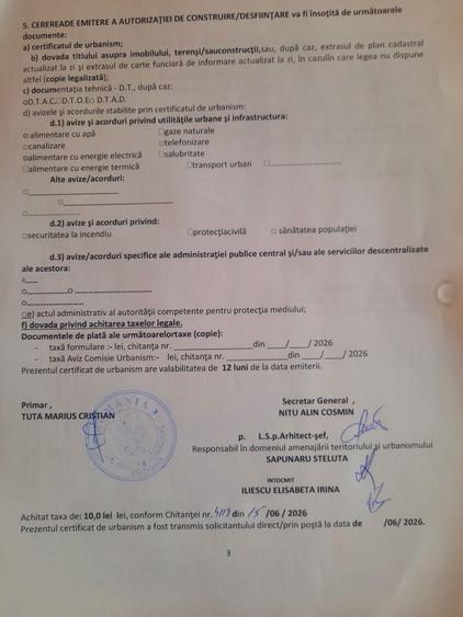 Teren de 1200 mp, în Popoveni
