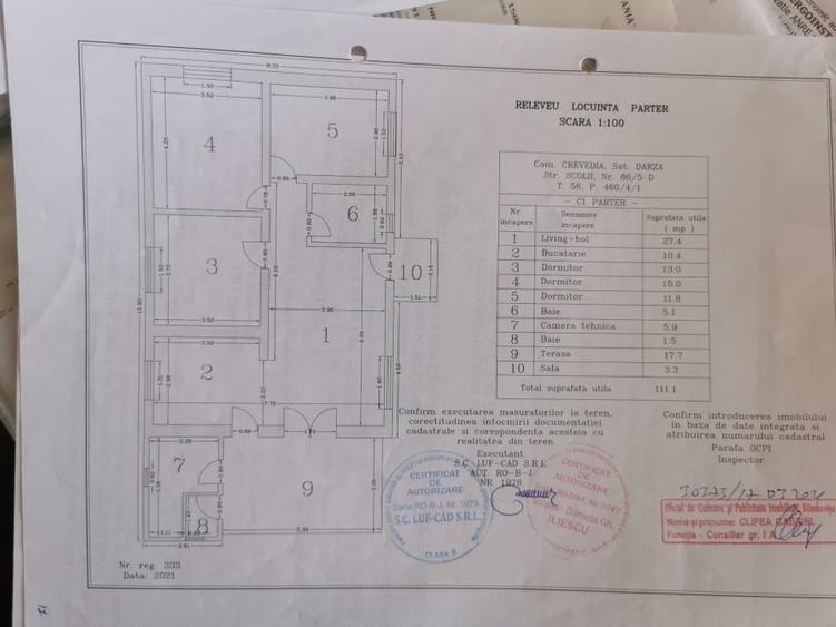 Casă individuală cu 4 camere cu Garaj în Dârza