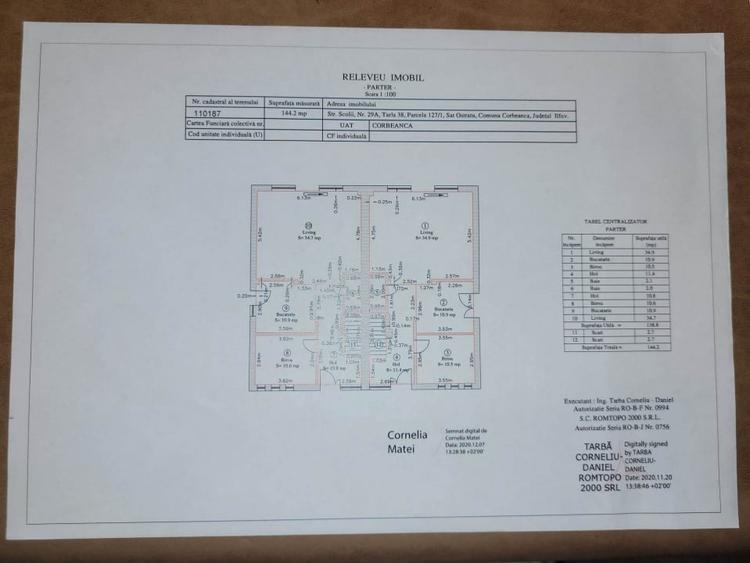 Duplex cu 5 camere cu Teren 256 Mp în Corbeanca