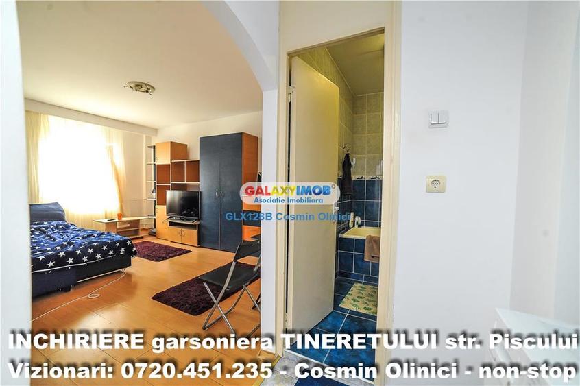 Garsonieră decomandată, mobilată în Tineretului