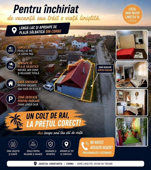 Casă cu 3 camere cu Teren 297 Mp în Corbu