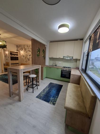 Apartament cu 2 camere semidecomandat, mobilat în Pipera