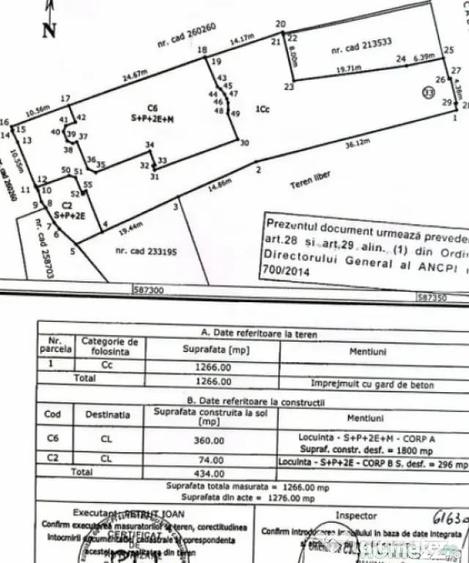 Casă cu 7 camere cu Teren 1266 Mp în Romană