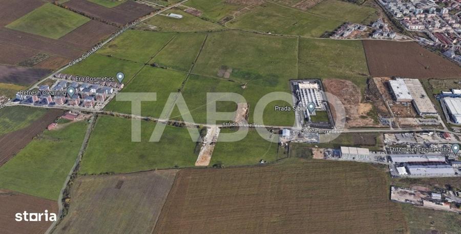 Teren intravilan 3000 mp cu deschidere 18 ml Calea Surii Mici Sibiu - 1