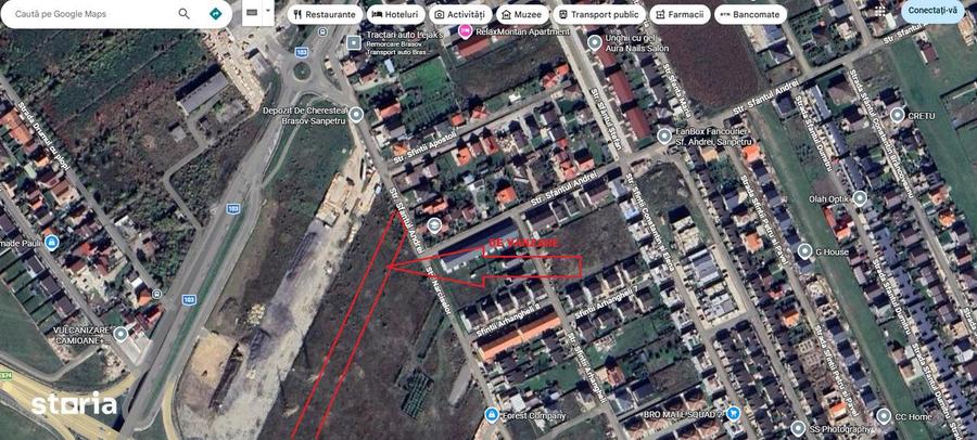 Teren de vanzare intrare Sanpetru - 1