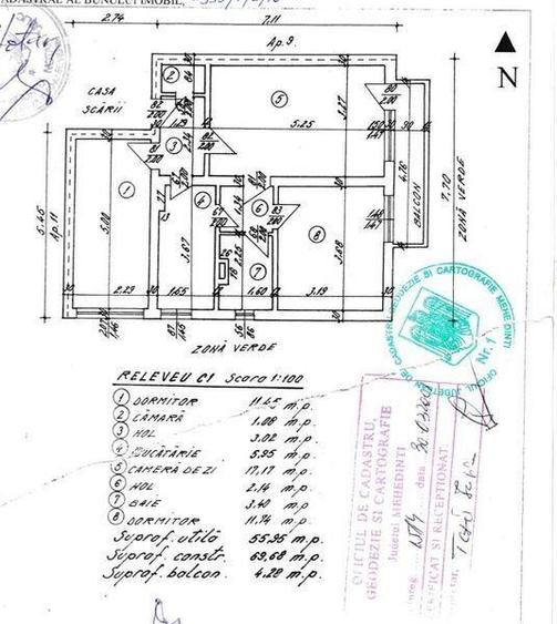 3 camere decomandate, et 2/4, orientare sud-est, ultracentral - 4